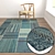 Luxury Carpet Set: High Quality Textures, 3 Variants 3D model small image 5