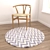 Round Carpets Set 88 - Versatile Rugs for Stunning Renders 3D model small image 4