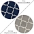 Round Carpets Set 90: Versatile & Detailed 3D Rug Collection 3D model small image 2