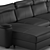 Modern LIDHULT Sectional: Stylish & Spacious 3D model small image 2