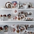 Vintage Christmas Decor Set 3D model small image 2