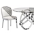 Modern Cattelan Chris Chair & Carioca Table Set 3D model small image 5