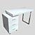 Ashby Writing Desk: Sleek and Stylish Home Office Essential 3D model small image 7