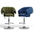 Sleek MANTA Bar Chair: Modern Design, Vray and FBX Formats 3D model small image 4