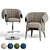 Sleek MANTA Bar Chair: Modern Design, Vray and FBX Formats 3D model small image 5