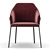 Elegant Stanley Dining Chair 3D model small image 3