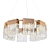 Golden Crystal Pendant Lighting 3D model small image 1