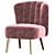 Chanel Tufted Accent Chair 3D model small image 1