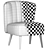 Chanel Tufted Accent Chair 3D model small image 5