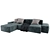 Elegant Living Divani Sofa | Luxury Design 3D model small image 2