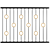 Elegant Wrought Iron Fence 3D model small image 3