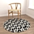 Versatile Round Carpets Set 3D model small image 4