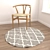 Round Carpets Set - Variety of Styles, Perfect for Any Space 3D model small image 4