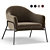 Elegant Irma Accent Armchair 3D model small image 1