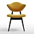 Modern Velvet H Chair 3D model small image 2