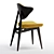 Modern Velvet H Chair 3D model small image 3