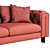 Vincent Contemporary Sofa: Sleek and Stylish 3D model small image 5