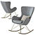 Lux Velvet Wing Rocker 3D model small image 3