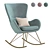 Lux Velvet Wing Rocker 3D model small image 6