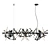 Elegant 3D Modern Chandelier - LINEA 3D model small image 1