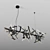 Elegant 3D Modern Chandelier - LINEA 3D model small image 4