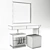 Elegant Dressing Table Set 3D model small image 3