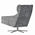 Elegant Nara Swivel Chair 3D model small image 3