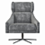 Elegant Nara Swivel Chair 3D model small image 4