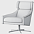 Elegant Nara Swivel Chair 3D model small image 5