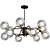 Molecule Loft Chandelier - 12-Lamp Statement Piece 3D model small image 3