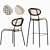 Dester Rattan Side and Bar Chairs 3D model small image 2