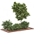 Garden Oasis Bush and Tree Set 3D model small image 1