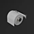 Sleek Chrome Toilet Paper Holder 3D model small image 3