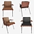 Elegant ZAGO Emile Leather Armchair 3D model small image 2