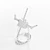 360° Kinetic Glass Gravity Hookah 3D model small image 4