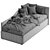 Titti 1 Single Bed: Stylish and Functional 3D model small image 5