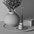 Title: Elegant Decor Set: Candles, Vase, Tray, Art, Books 3D model small image 3