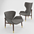 Luxury Jorgen Armchair: Exquisite Design for Ultimate Comfort 3D model small image 1
