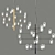 Sleek LED Chandelier: Modern Elegance 3D model small image 1