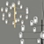 Sleek LED Chandelier: Modern Elegance 3D model small image 2