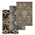 Luxury Carpet Set: High-Quality Textures 3D model small image 1