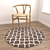 Versatile Round Carpets Set 3D model small image 4