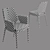 Contour Leather Chair 3D model small image 4