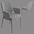 Contour Leather Chair 3D model small image 8