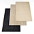 Versatile Rug Collection: 6 Textured Designs 3D model small image 1