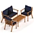Koctas Coffee Garden Seating: Elegant and Spacious 3D model small image 1