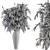 55 Pampas Dry Plant Bouquet 3D model small image 5