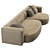 Elegant Litos Sofa, Designed by Studio Sebastian Herkner 3D model small image 4
