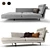 Vitra Grand Sofa with Chaise Longue 3D model small image 1