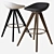 Modern Palm Stool by Calligaris 3D model small image 2